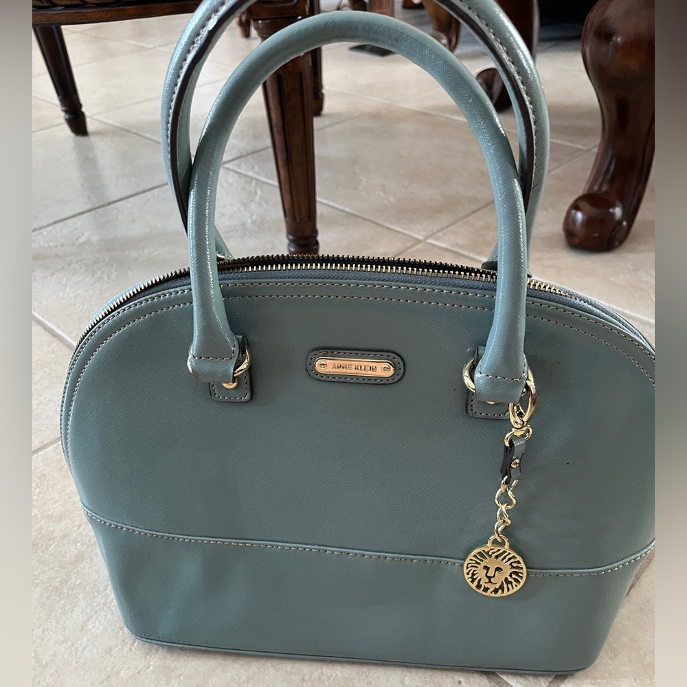 AnneKlein Teal Satchel Bag
